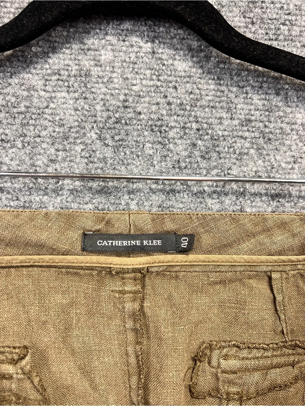 Casual Brown Linen Mini Skirt